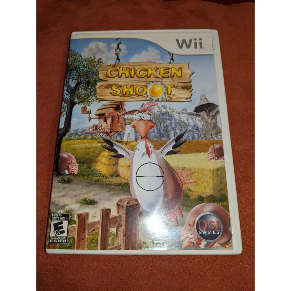 Chicken Blaster, Chicken Shoot & Hooked Real Fishing, Wii Nintendo, 3 PACK!!